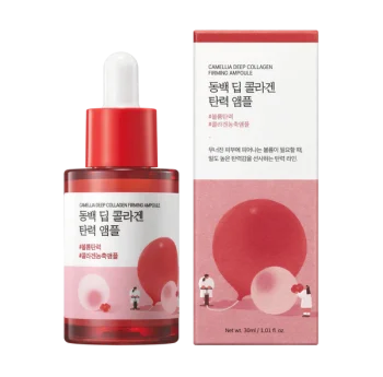 Сироватка для пружності шкіри з колагеном ROUND LAB Camellia Deep Collagen Firming Ampoule 30 мл